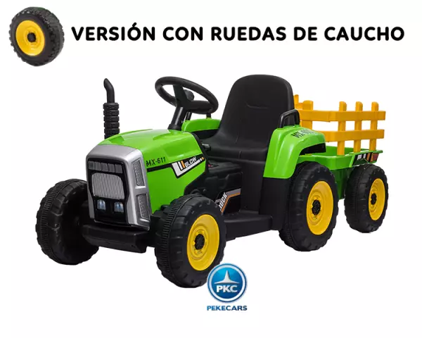 Tractor Eléctrico Blow Truck 12V Rojo/VERDE/AZUL/ROSA INFANTILTRACTOR ELÉCTRICO PEKETRAC 5100 12V ROJO