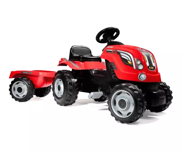 Tractor Claas Farmer Xl + Remolque  3 Años+verde/rojo PORTES GRATIS - Rojo
