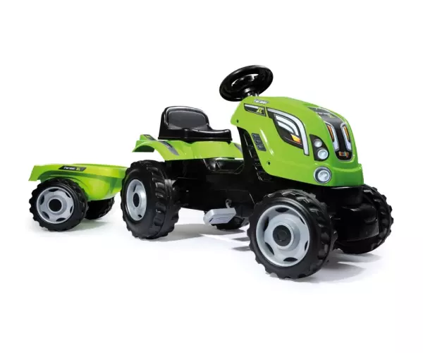 Tractor Claas Farmer Xl + Remolque  3 Años+verde/rojo PORTES GRATIS - VERDE