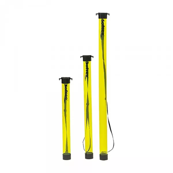 TUBO RECOGEPELOTAS SOFTEE TENIS / PADEL - 12 PLTS, AMARILLO FLUOR