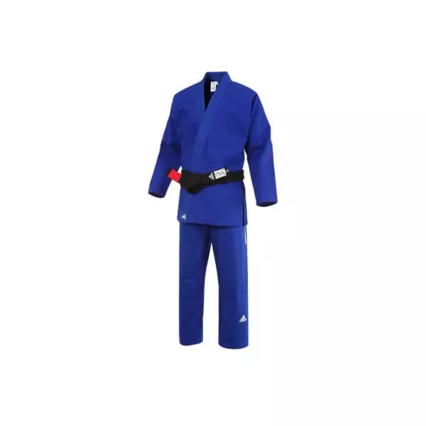 UNIFORME DE ARTES MARCIALES ADIDAS CHAMPION JJ601 AZUL/BLANCO