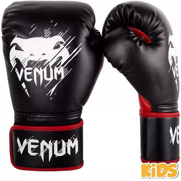 Venum Guantes Infantiles Contender Negro-Rojo boxeo