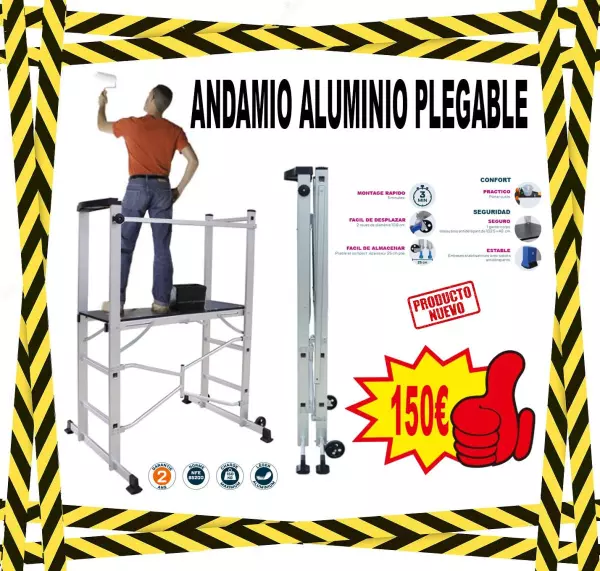 ANDAMIO ALUMINIO PLEGABLE