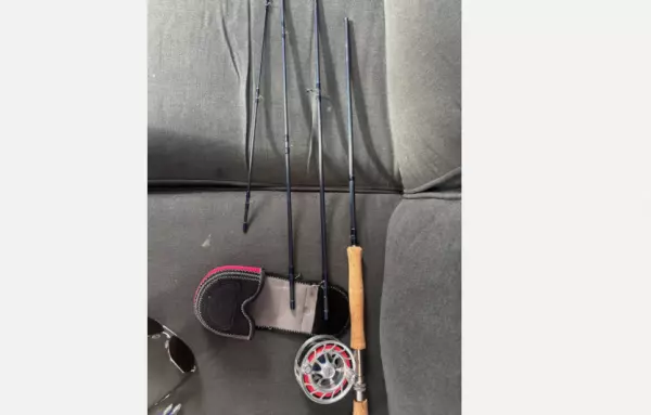 TFO Legacy Flyrod 13'6" 8 weight with a Finatic 9 plus Reel