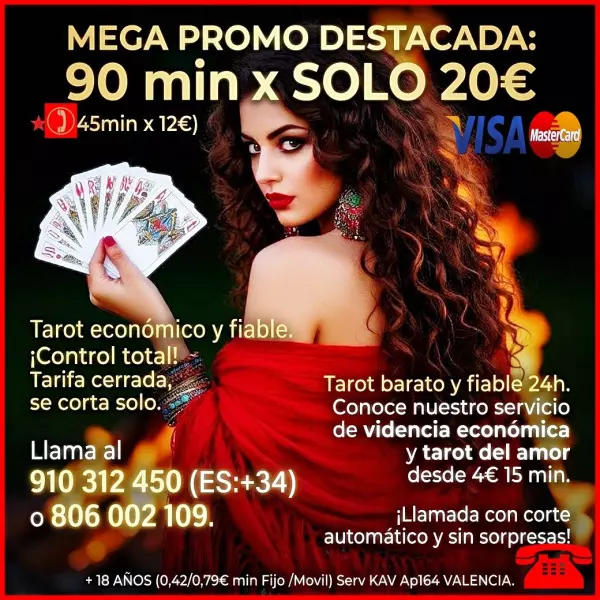 15min x 4€.  al 910312450 -806002109 (0,42/0,79€ min +18