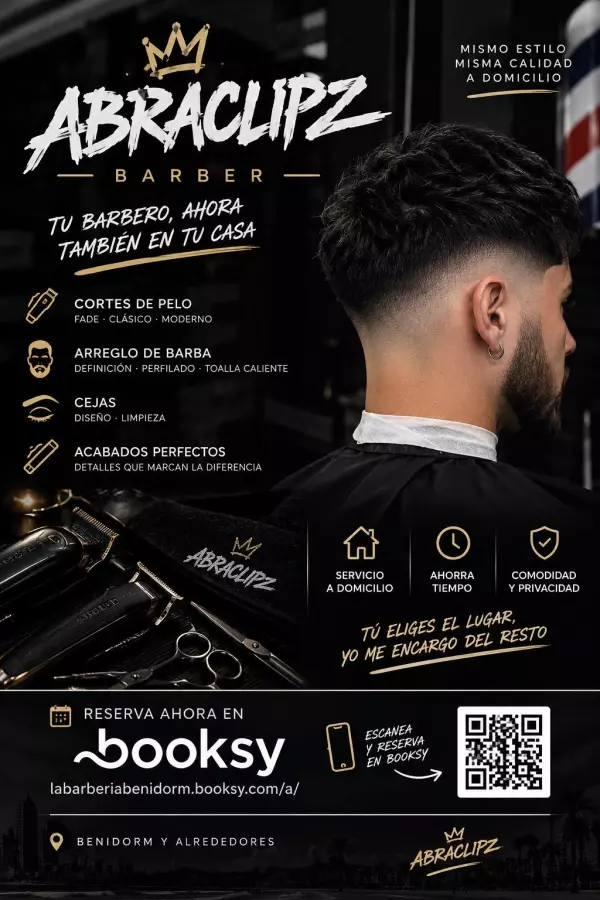 BARBERIA A DOMICILIO EN BENIDORM