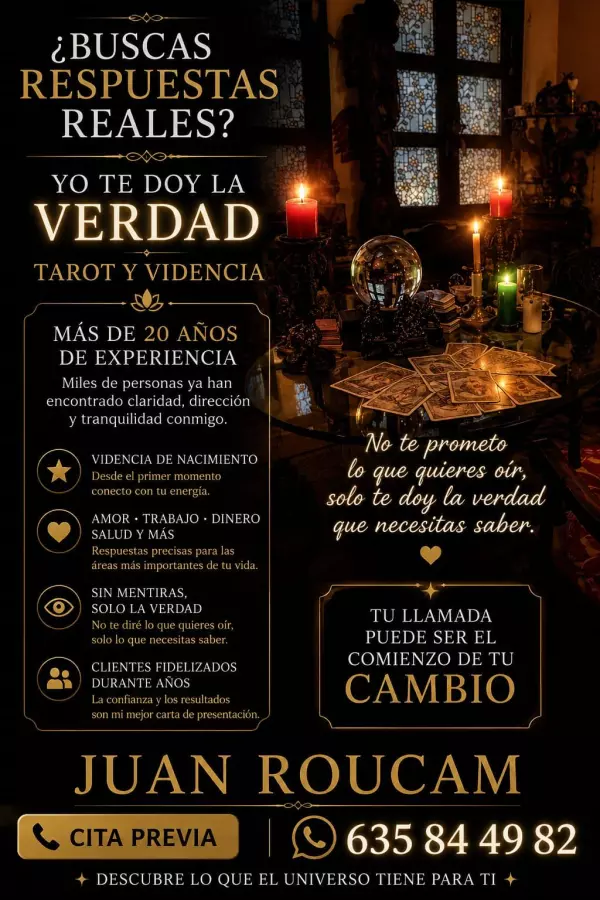 CARTOMANTE ESPAÑOL EN BADAJOZ