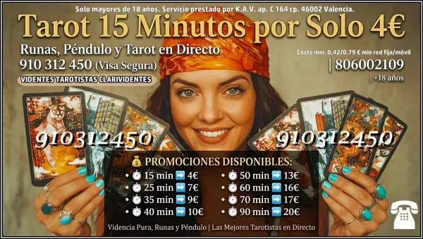 tarotista buena España 910312450 las 24 horas