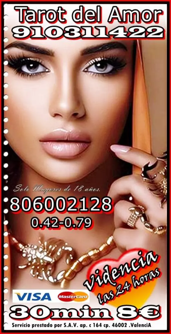 Tarot de Alta Calidad Tarifa Fija desde 4€ 15 min 910311422