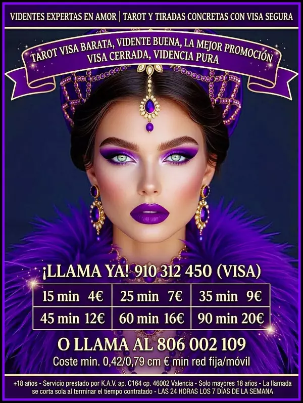 VIDENTES DIRECTAS SIN RODEOS tarot visa CERRADA 4€