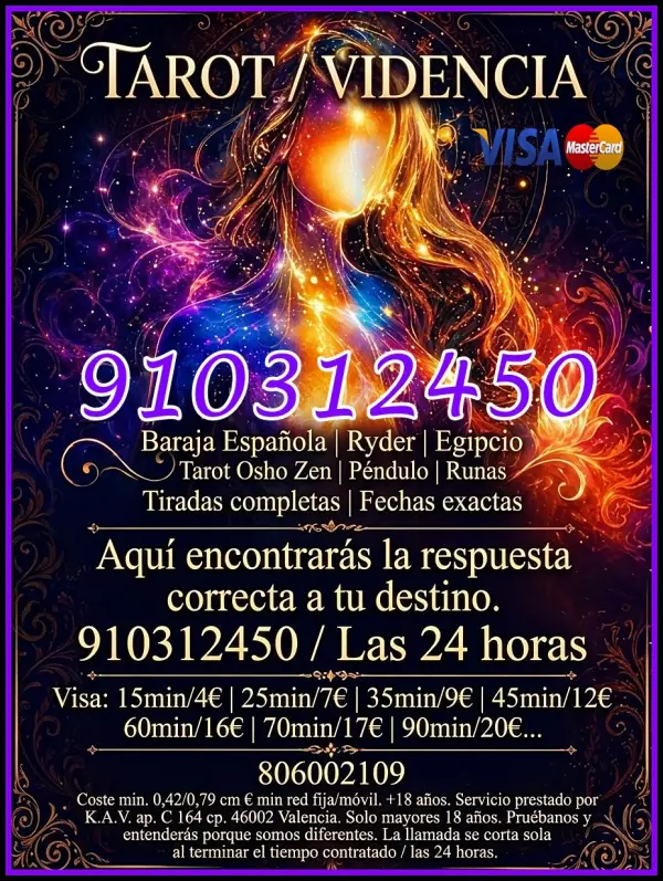 Tarot Online Fiable  España - Lectura 100% Certera