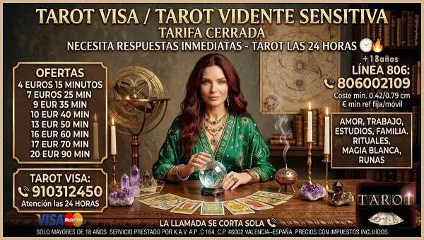 Tarot Telefónico Fiable - Tarotistas  Reales