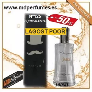 Oferta Perfume LAGOST POOR Hombre N&ordm;125 Alta Gama 100ml 10€;
