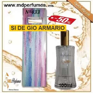 Oferta Perfume Mujer N&ordm;433 SI DE GIO ARMARIO Alta Gama 100ml