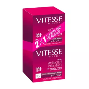 VITESSE CREMA FACIAL MINERAL ANTIEDAD SPF10 2 X 50 ML
