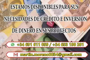 OFERTA DE PRÉSTAMO RÁPIDO ( martin.moreno0034@gmail.com )