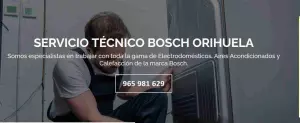 Servicio Técnico Bosch Orihuela 965217105