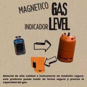 Medidor de nivel de gas de botella de butano o propano