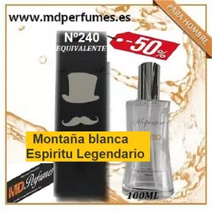 Oferta Perfume Hombre equivalente Montaña blanca Espíritu Le