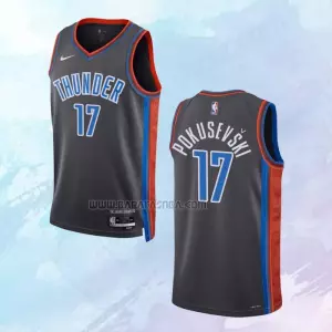 Camiseta Oklahoma City Thunder Ciudad Gris 2022-23