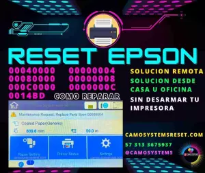 Reset plotter Service program Epson,  service supp