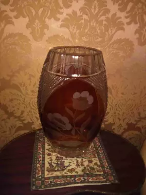 Jarrón decorativo de cristal de murano