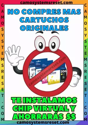 chipless Chip virtual, repara error de cartuchos n