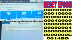 REPARAMOS Reset de errores 00000004 00000008 0014BD