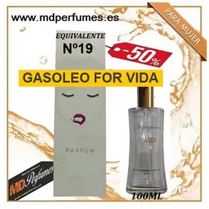 Oferta Perfume mujer GASOLEO FOR VIDA n19 Alta Gama 100ml