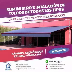 SUMINISTRO E INSTALACIÓN DE TOLDOS ECONÓMICOS