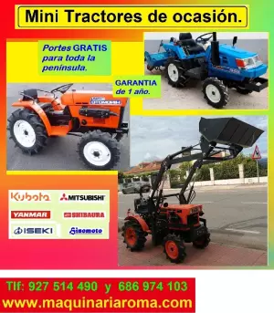 Mini tractores de ocasion. Minitractores