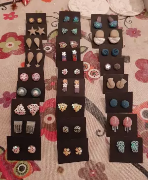 Pendientes de pasta de arena