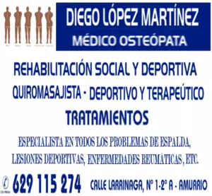 MÉDICO OSTEÓPATA-QUIROPRÁCTICO DEPORTIVO: