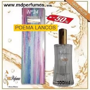 Oferta 10€; Perfume Equivalente Mujer POEMA LANCOS Alta Gama