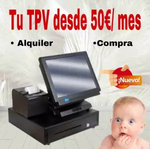 Alquiler TPV Táctil 55EUR mes