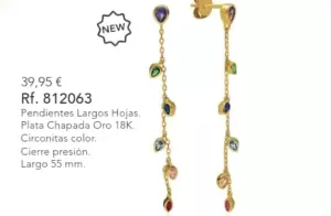 ??pendientes de plata con chapado oro??