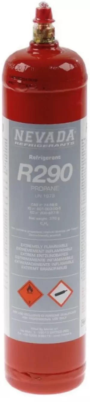 Gas Refrigerante NEVADA 370g homologación CE refrigerante R2