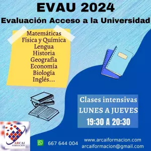 Clases Intensivas Presenciales para Preparación EVAU en Arganda