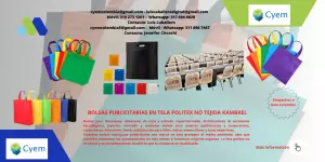 BOLSAS PUBLICITARIAS EN TELA POLITEX NO TEJIDA KAMBREL