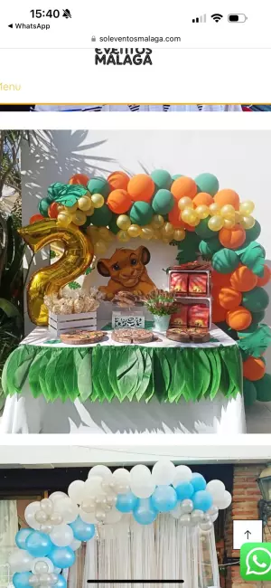 Decoración de globos para cumpleaños, comuniones,etc...