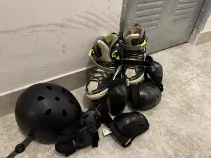 Patines en linea con protectores