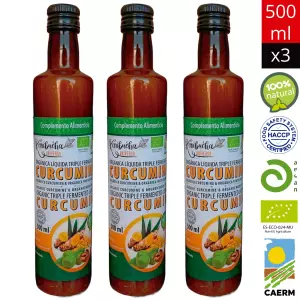 Pack 2+1 Curcumina con Fruta de Monje, Kombucha sin azúcar
