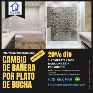 CAMBIAMOS TU BAÑERA POR PLATO DE DUCHA A PRECIO ECONÓMICO