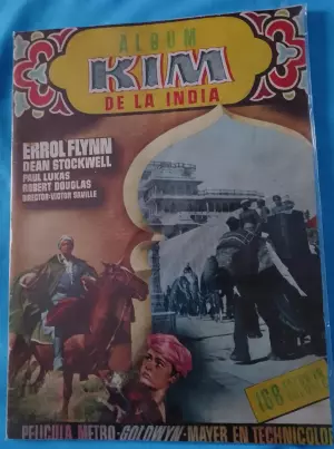 ALBUM CROMOS COMPLETO KIM DELA INDIA 1954 ORIGINAL PERFECTO