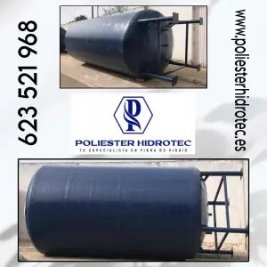 Depósitos de poliéster y silos