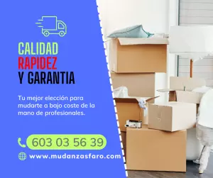 mudanzas: calidad - rapidez y seguridad garantizada