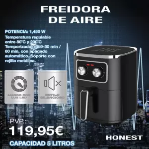 Freidoras de Aire 5L Nuevas | Alta Rentabilidad
