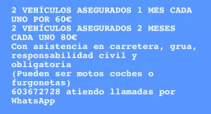 OFERTAS DE SEGUROS DE AUTOS