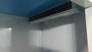 Cámara refrigerada sin suelo