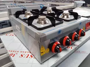 COCINA A GAS 4 FOGONES SOBREMESA